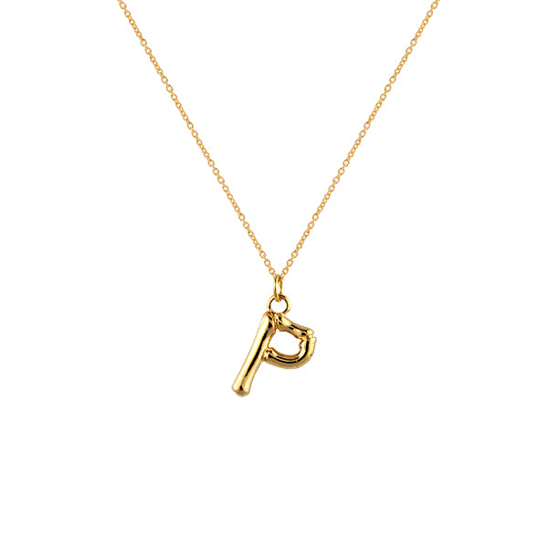 P letter deals gold locket