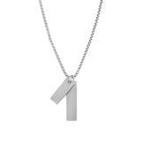Men Double Tag Necklace