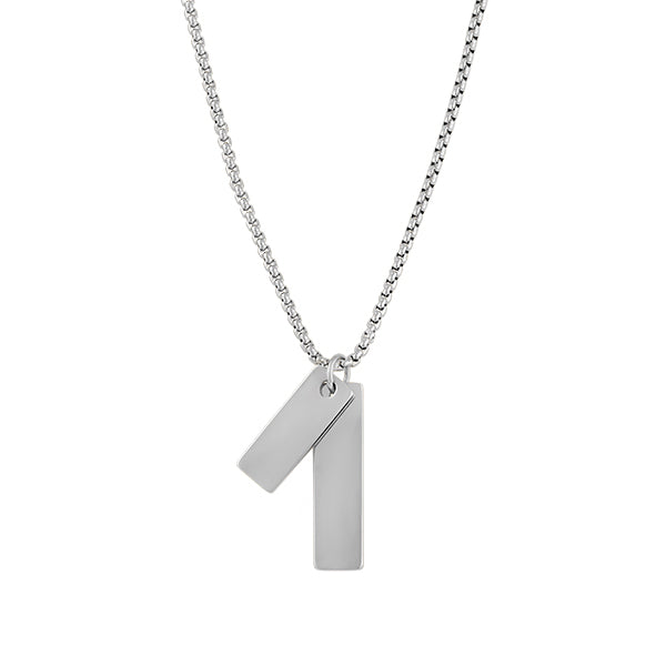 Men Double Tag Necklace