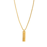 Men Double Tag Necklace