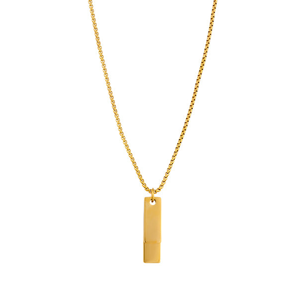 Men Double Tag Necklace