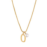 Pearl Letter O Necklace