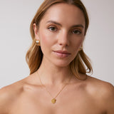 Double Circle Pendant Necklace