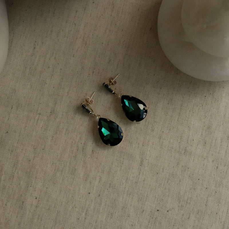 Jemima Earrings Green